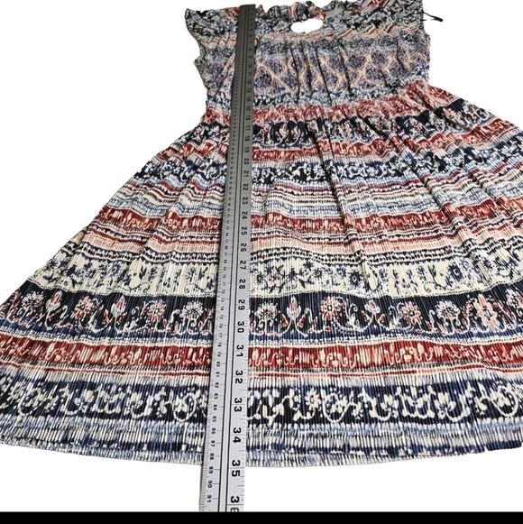 Women's LC Lauren Conrad Abstract Stripe Pleated Shift Dress - Picture 10 of 14